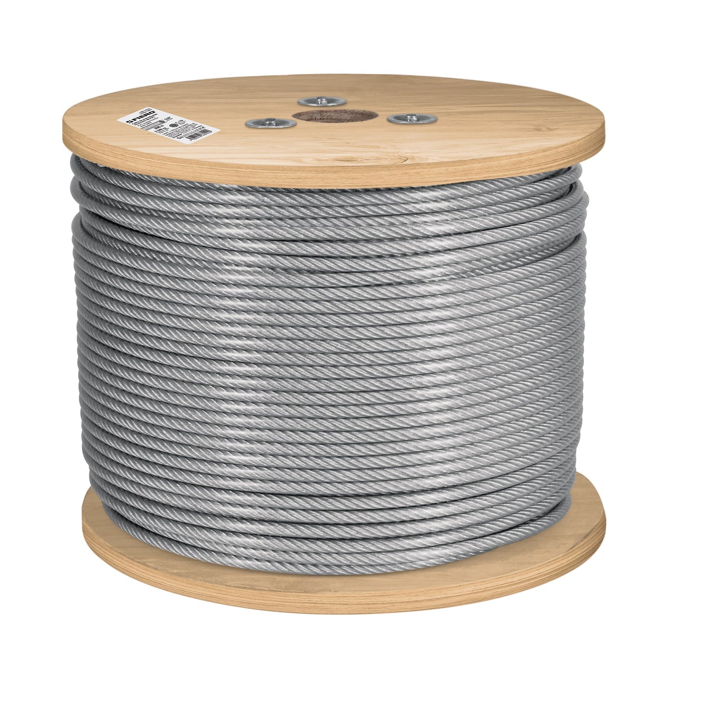CAB-1/8RX3 Metro de cable rígido 1/8" acero 7x7 recubierto PVC, 300 m