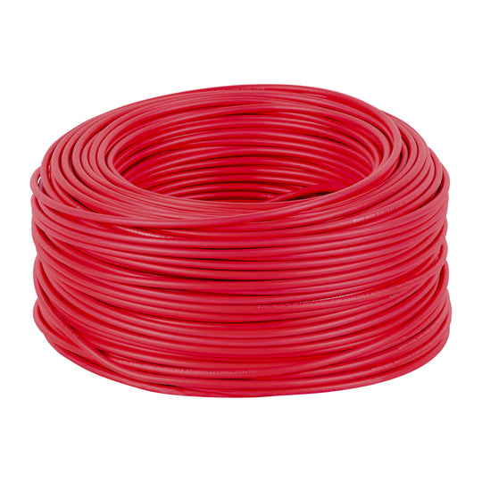 CAB-10R Rollo de 100 m de cable THHW-LS 10 AWG rojo, VOLTECK
