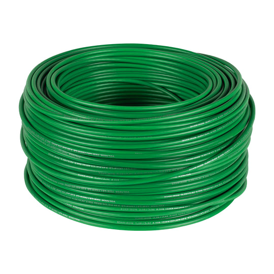 CAB-10V Rollo de 100 m de cable THHW-LS 10 AWG verde, VOLTECK