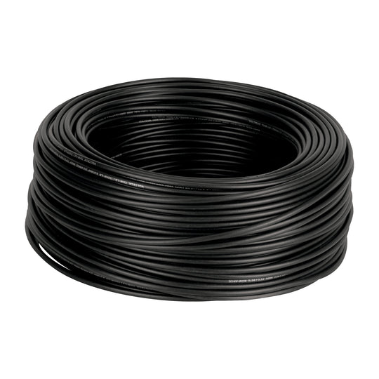 CAB-12N Rollo de 100 m de cable THHW-LS 12 AWG negro, VOLTECK