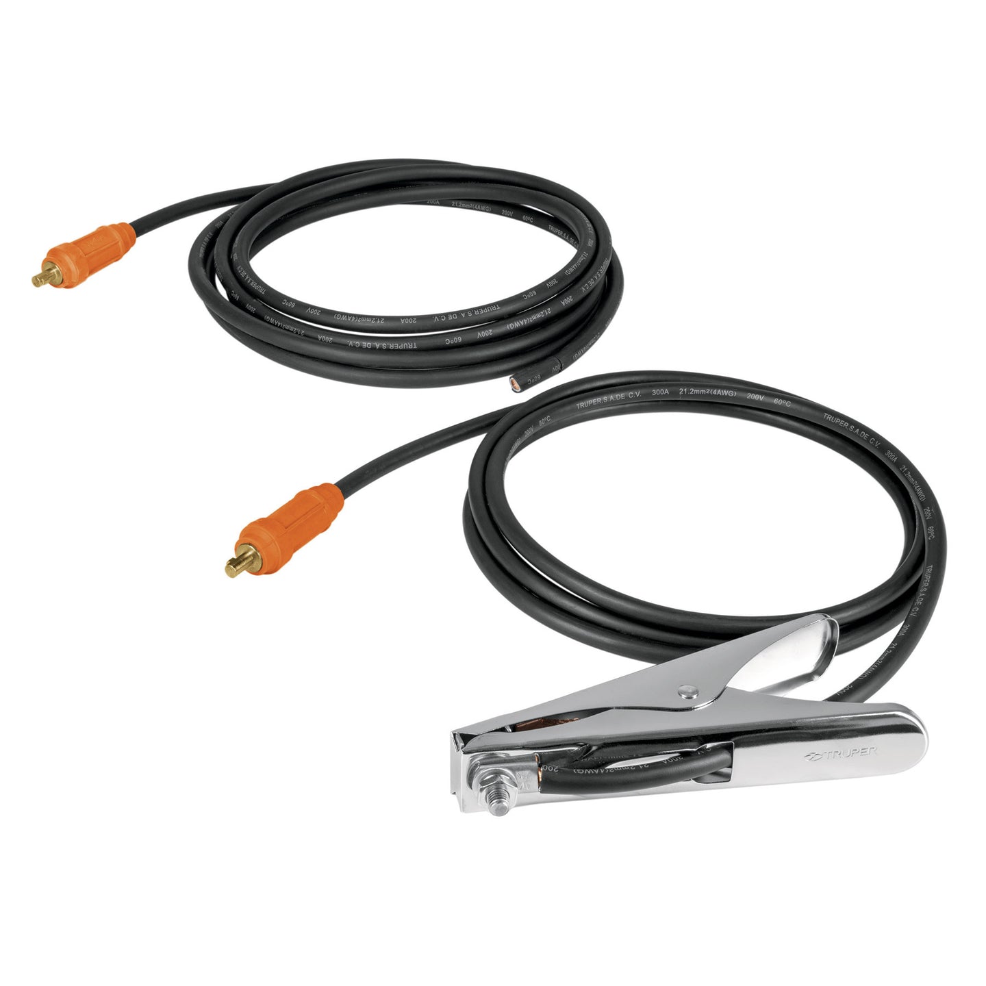 CAB-225 Cables con pinza a tierra p/SOT-250A y 250C, 225 A, TRUPER