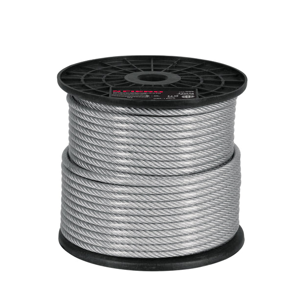 CAB-3/16FX Metro cable flexible 3/16" acero 7x19 recubierto PVC, 75 m