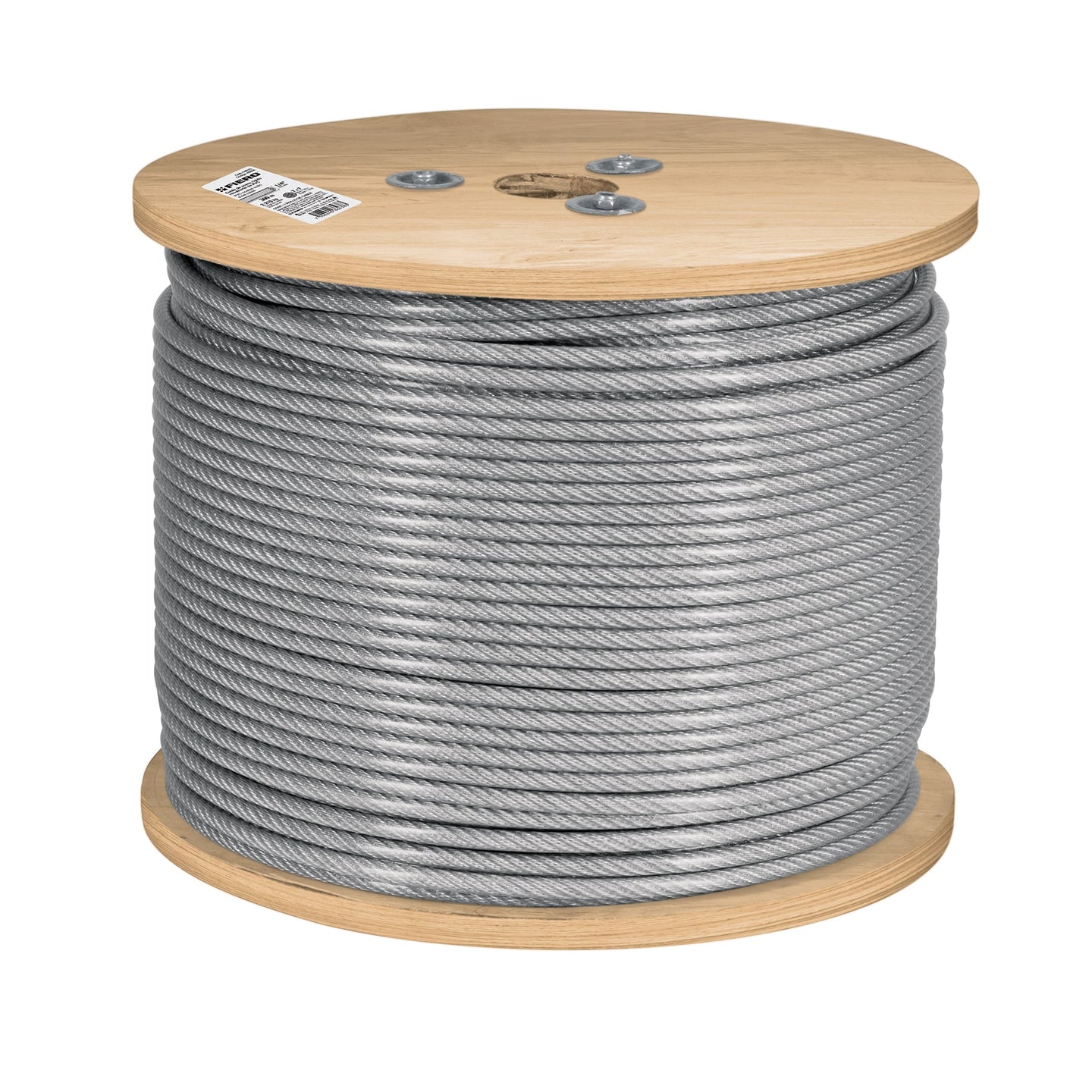 CAB-3/16FX3 Metro cable flexible 3/16" acero 7x19 recubierto PVC, 300 m