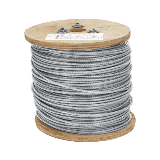 CAB-3/32RX3 Metro de cable rígido 3/32" acero 7x7 recubierto PVC, 300 m