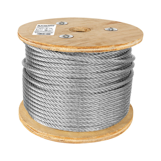 CAB-3/8F Metro de cable flexible 3/8" de acero 7x19 hilos, 75 m