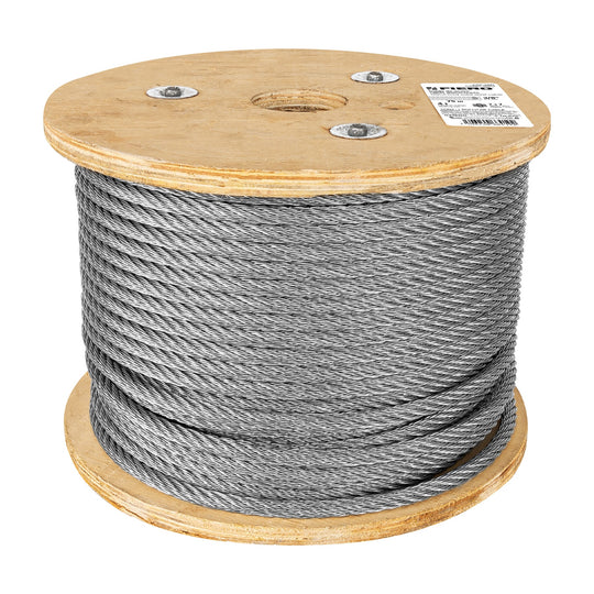 CAB-3/8R Metro de cable rígido 3/8" de acero 7x7 hilos, 75 m, FIERO
