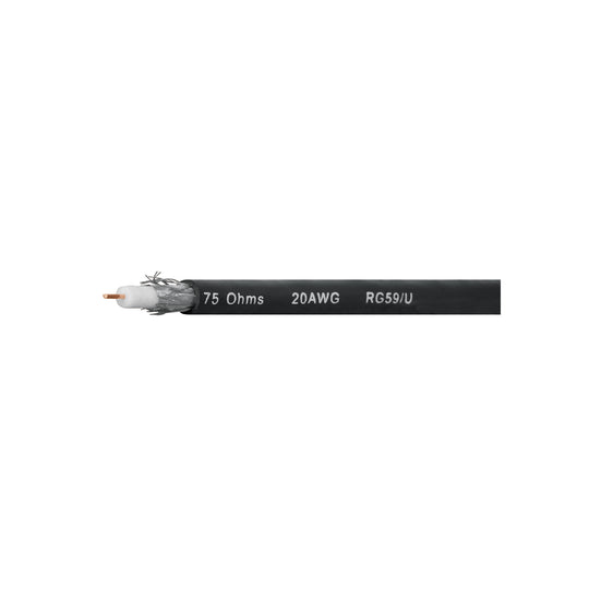 CABCO-59 Metro de cable coaxial RG59 en rollo de 100 m, VOLTECK