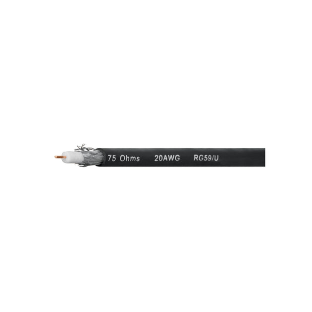 CABCO-59 Metro de cable coaxial RG59 en rollo de 100 m, VOLTECK