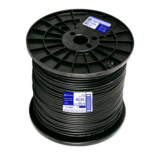 CABCO-59300 Metro de cable coaxial RG59 en carrete de 305 m, VOLTECK