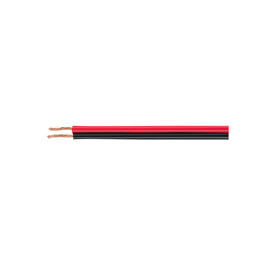 CABO-18B Rollo de 100 m de cable polarizado bicolor p/bocina 18 AWG