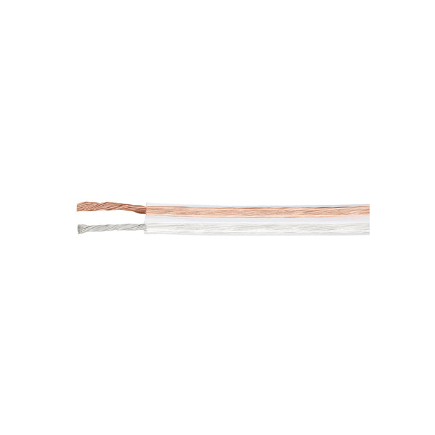 CABO-18P Rollo de 100 m cable polarizado transparente p/bocina 18 AWG