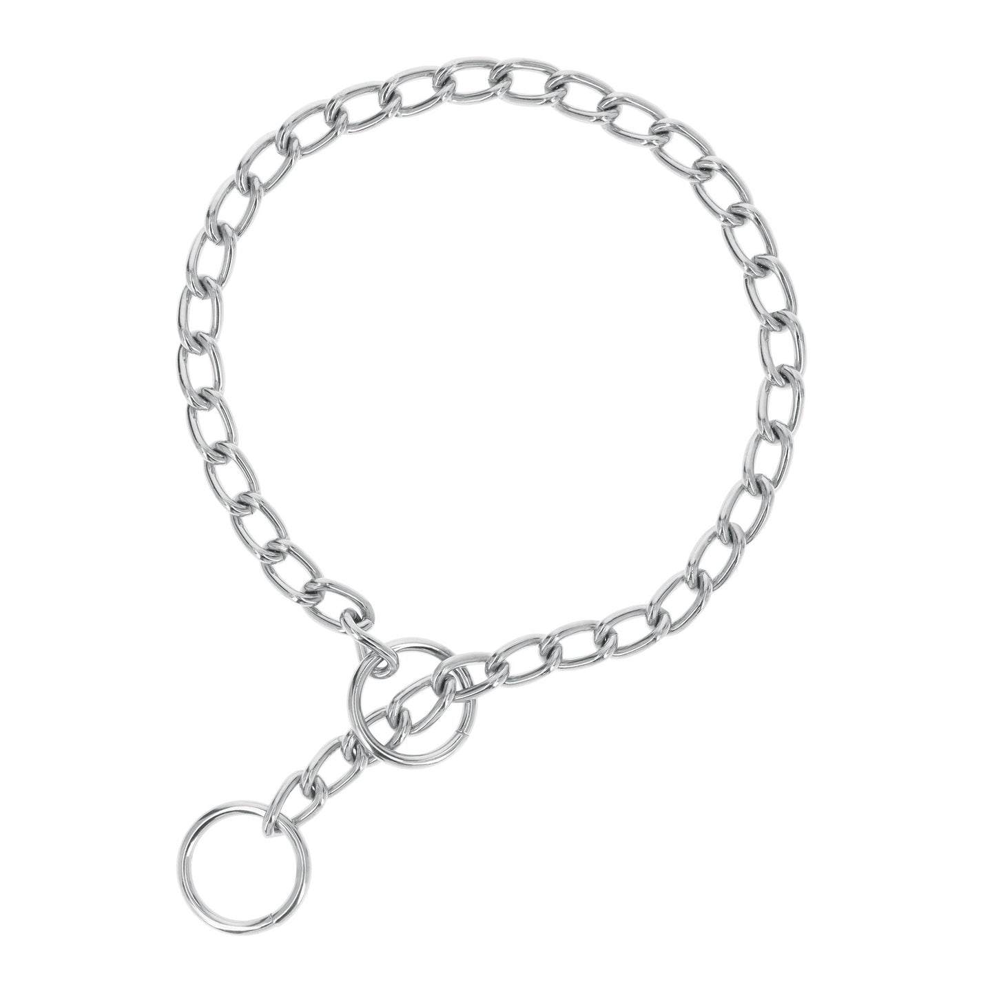 CACA-30 Collar de entrenamiento para perro, 50 cm, eslabón de 3 mm