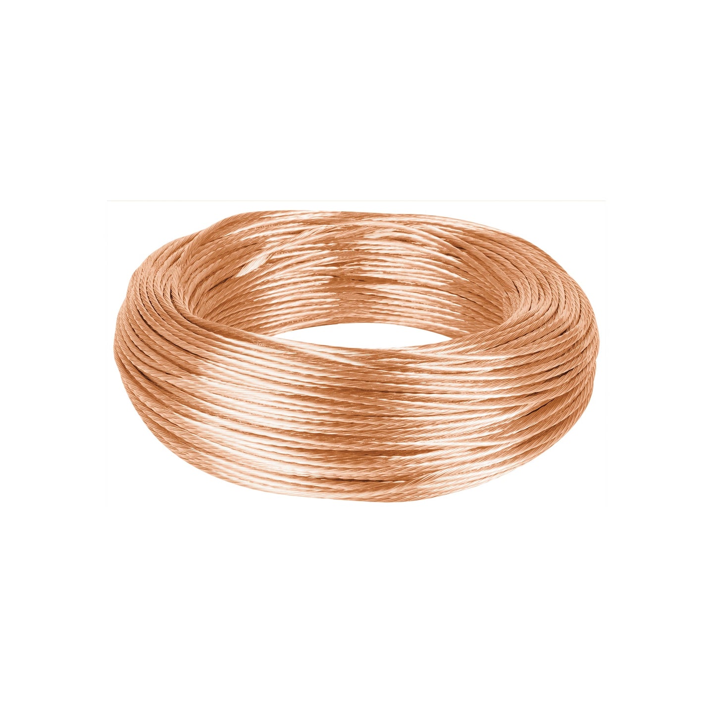 CADES-10-100 Metro de cable desnudo de cobre calibre 10 AWG, rollo 100 m