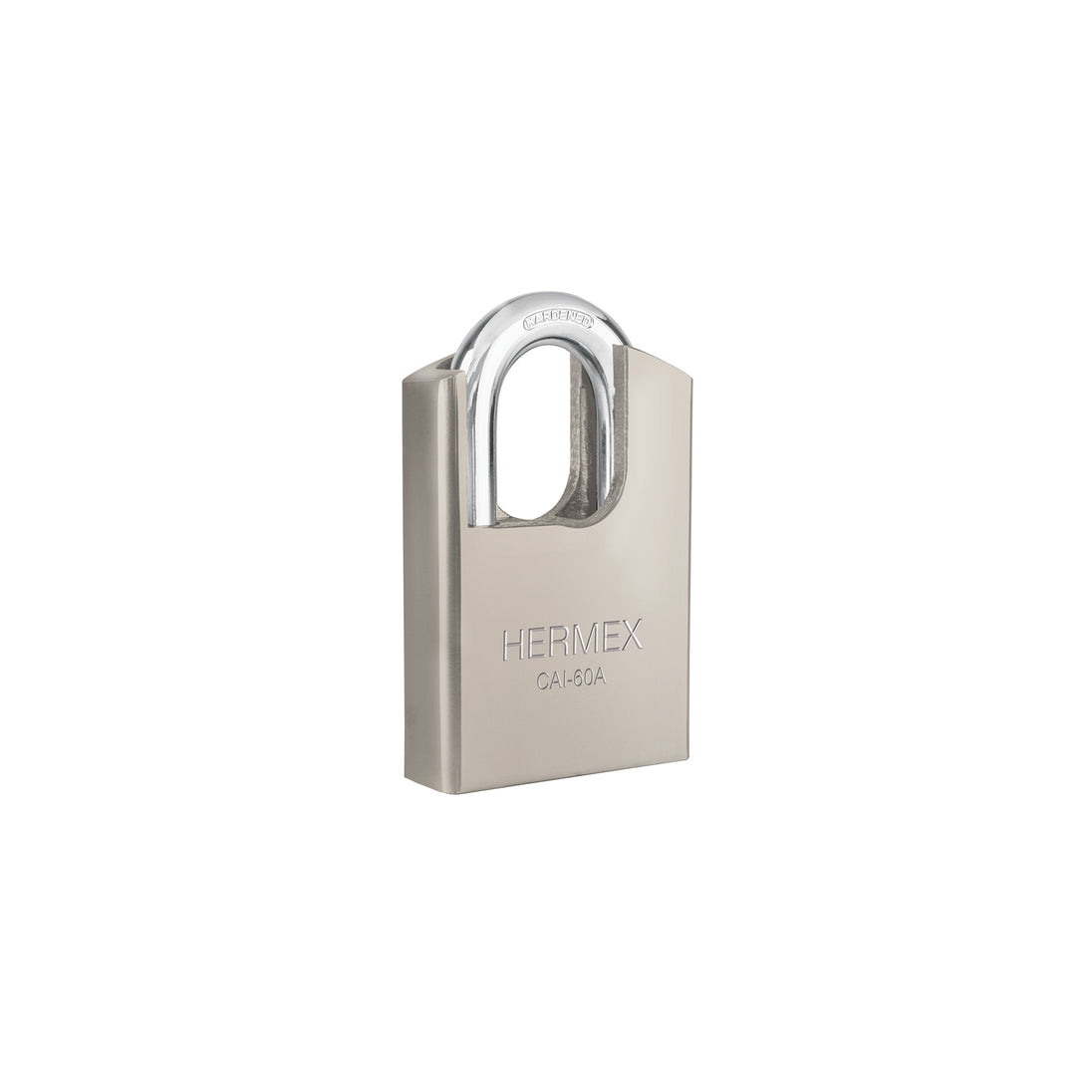 CAI-60A Candado de acero 60 mm con coraza, llave de disco, HERMEX