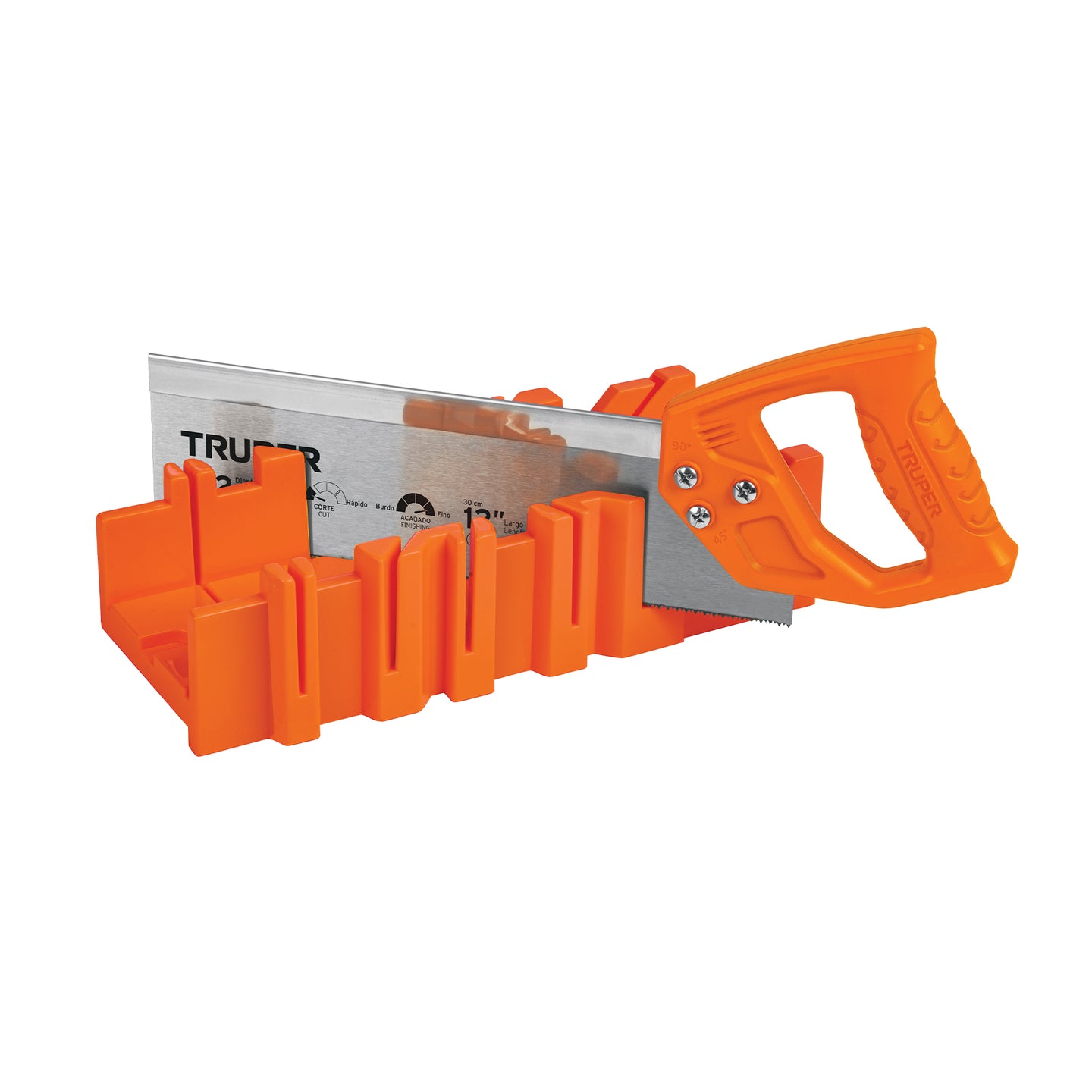 CAIN-12 Caja de inglete con serrucho de costilla 12", TRUPER