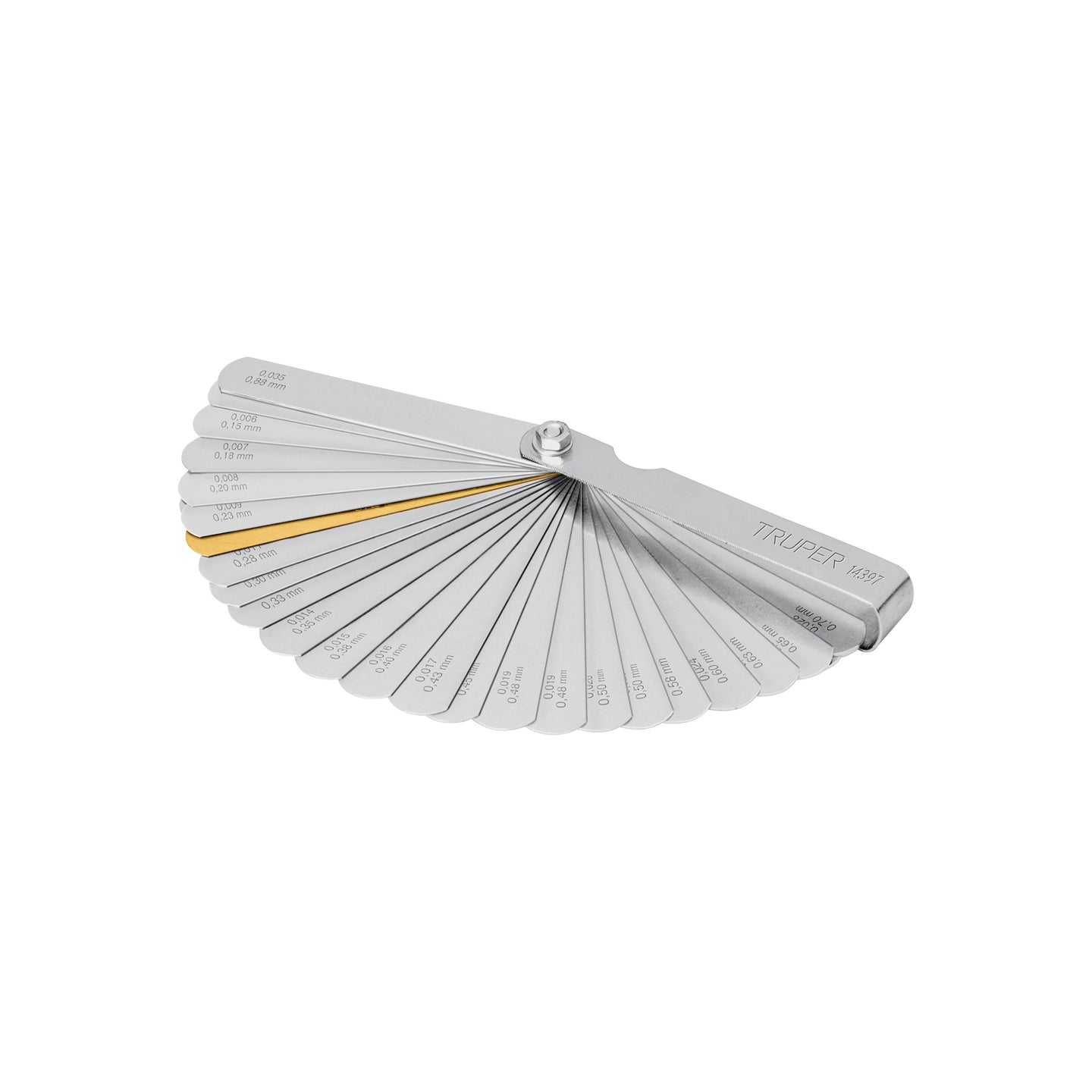 CAL-32 Calibrador de 32 hojas std / mm, Truper