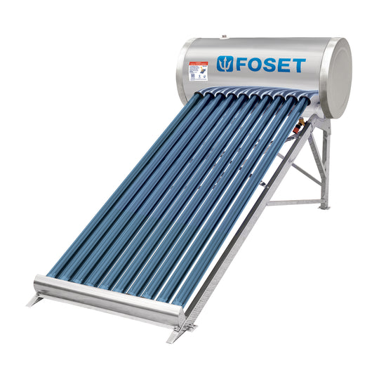 CALE-10S Calentador solar de agua 10 tubos, 120L, 3 personas, FOSET