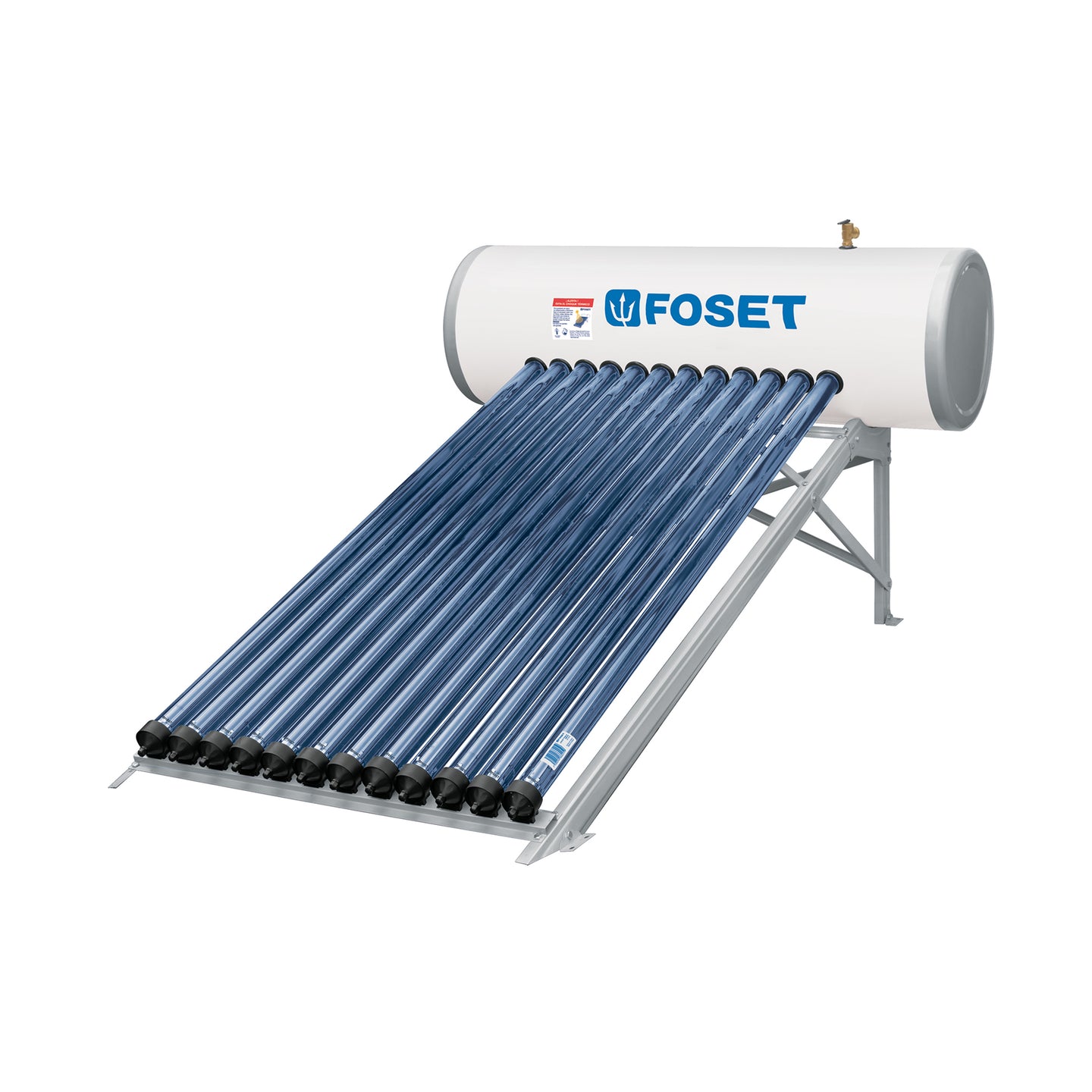 CALE-12HS Calentador solar HeatPipe, 12 tubos, 150L, 4 personas, FOSET