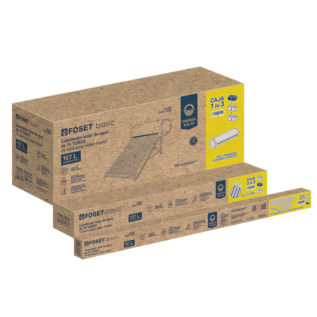 Calentador Eléctrico Foset 15L CALE-15SB | Boiler Compacto