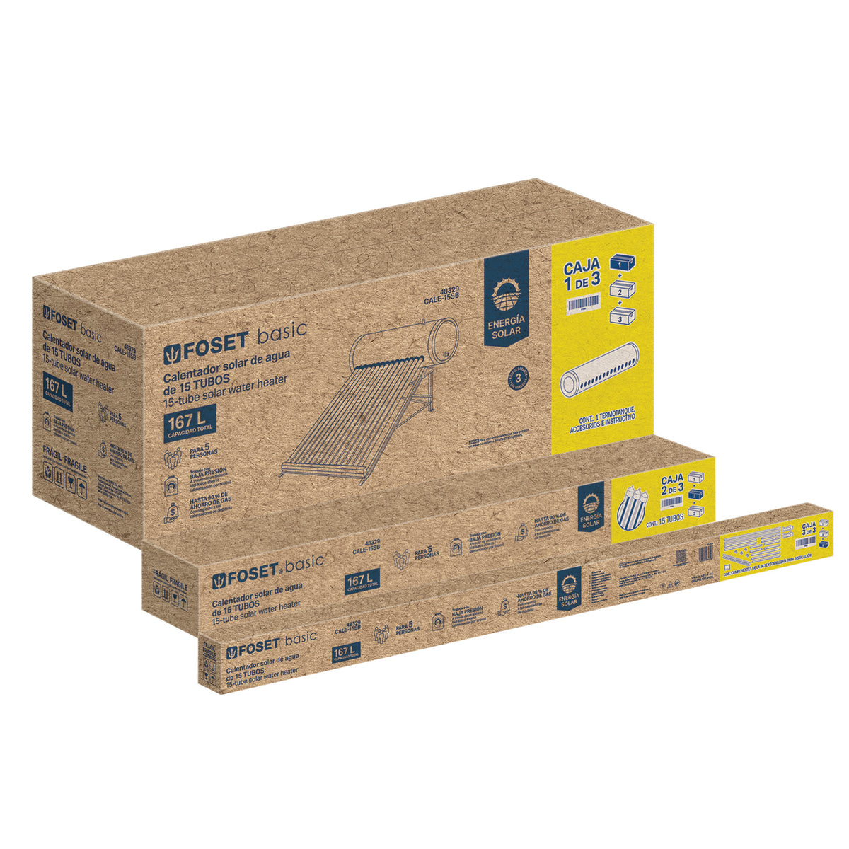 Calentador Eléctrico Foset 15L CALE-15SB | Boiler Compacto