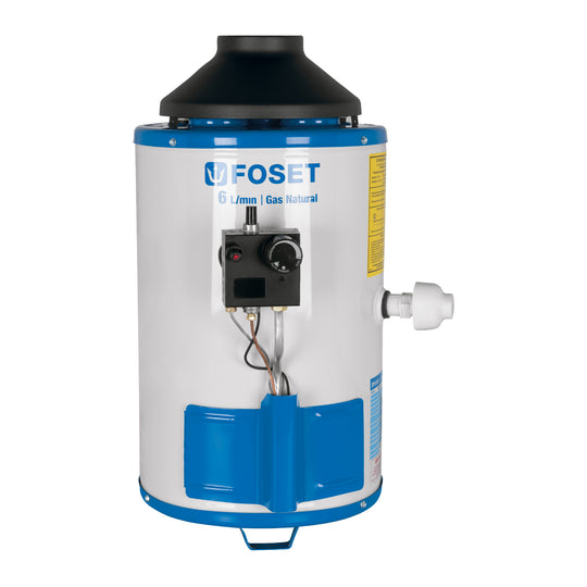 CALE-6PA-N Calentador de paso, rápida recup, 6L, 1 serv, gas nat, FOSET