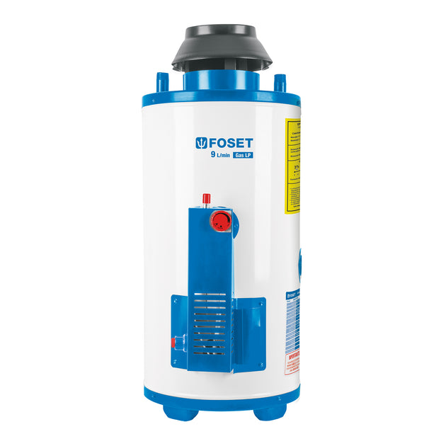CALE-9PA Calentador de paso, rápida recup, 9L, 2 serv, gas LP, FOSET