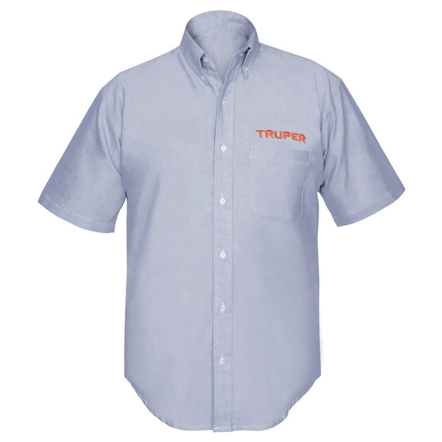 CAM-AZ-CXXXL Camisa manga corta para hombre, azul, EEEG, Truper