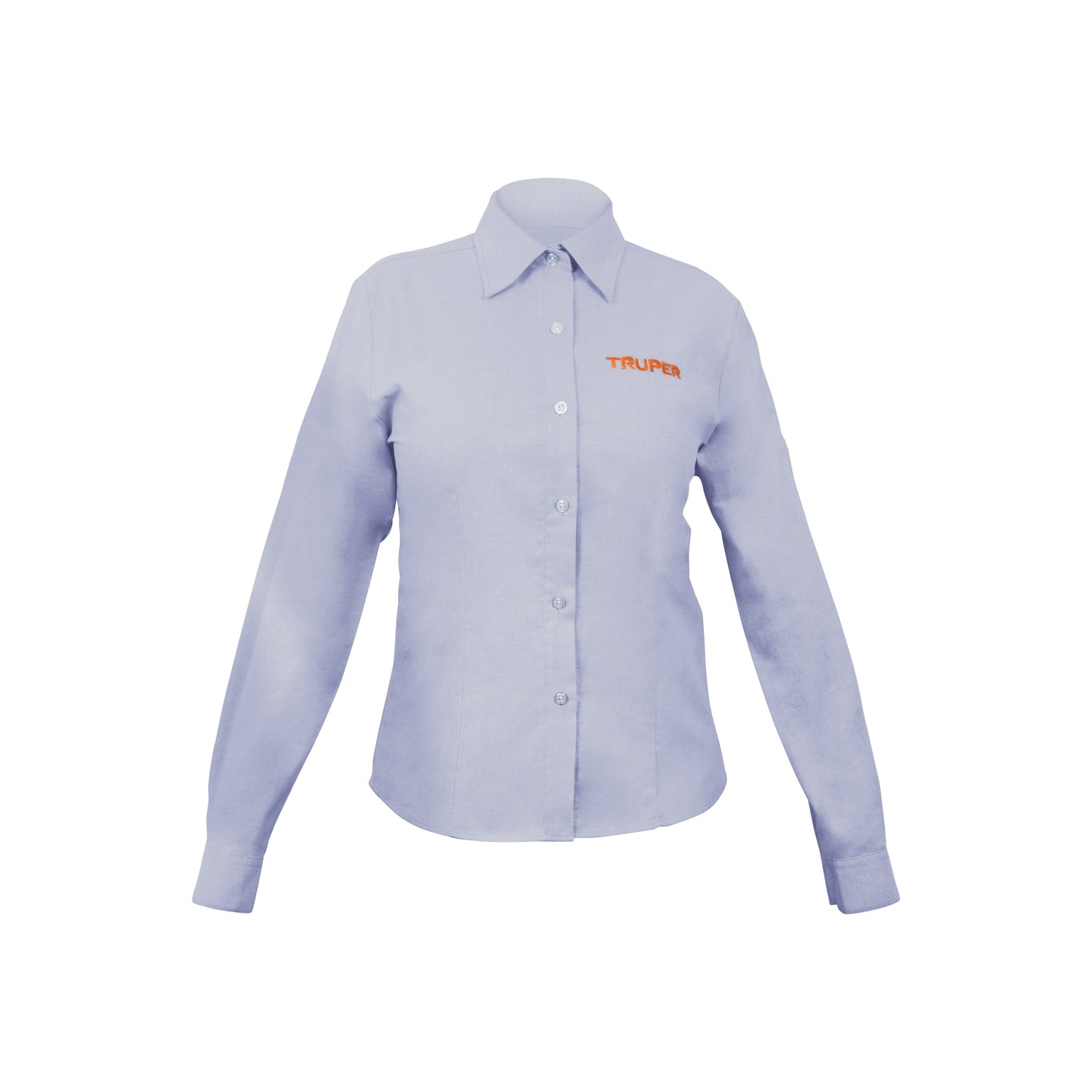 CAM-AZ-DLM Camisa manga larga para mujer, azul, M, Truper