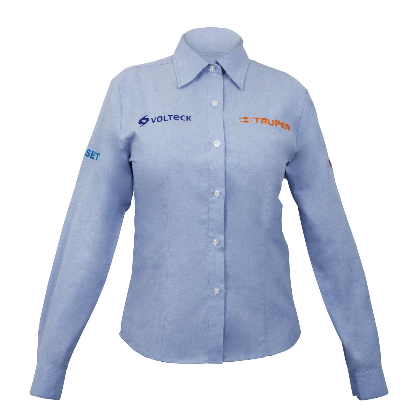 CAM-AZ-DLXXL Camisa manga larga para mujer, azul, EEG, Truper