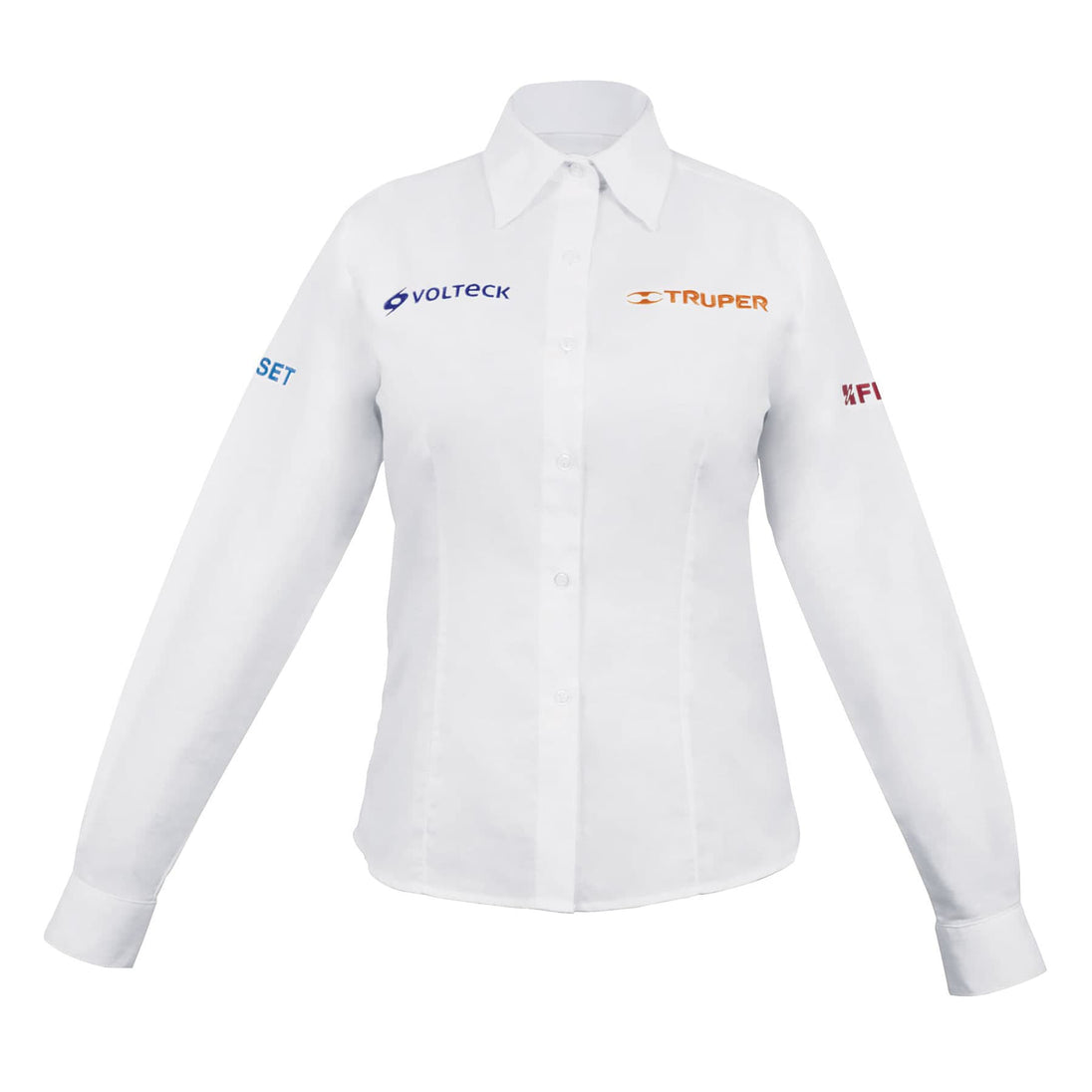 CAM-BCO-DLXL Camisa manga larga para mujer, blanca, EG, Truper