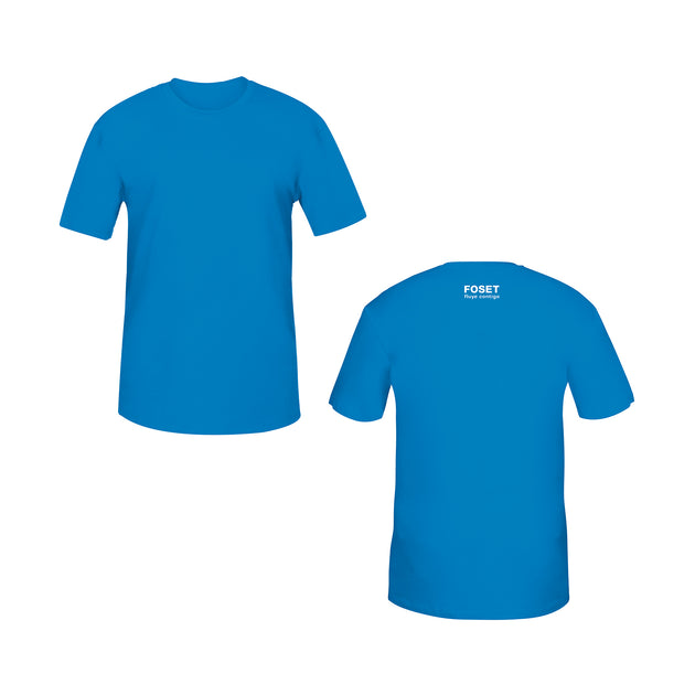 CAM-FOS-40 Playera cuello redondo para hombre, azul, G, FOSET