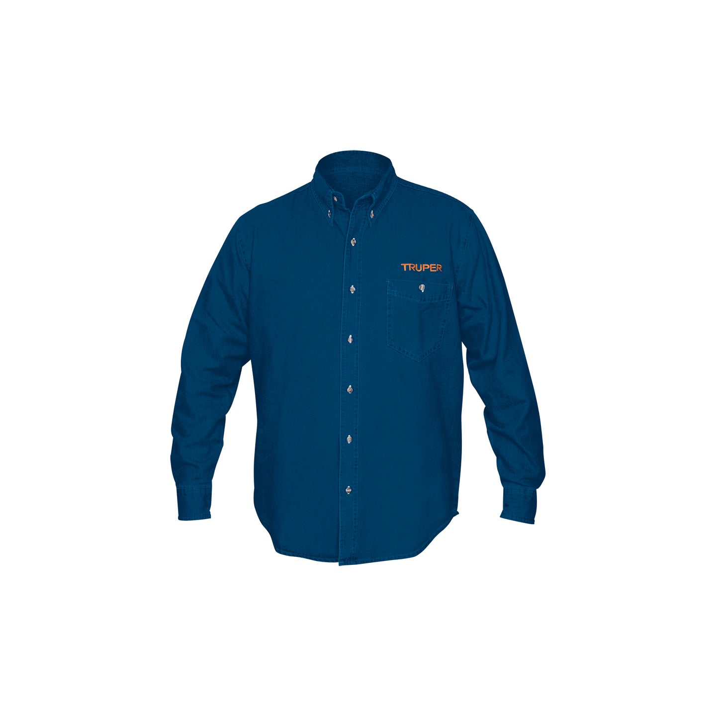 CAM-MEZ-LXL Camisa de mezclilla manga larga para hombre, EG, Truper