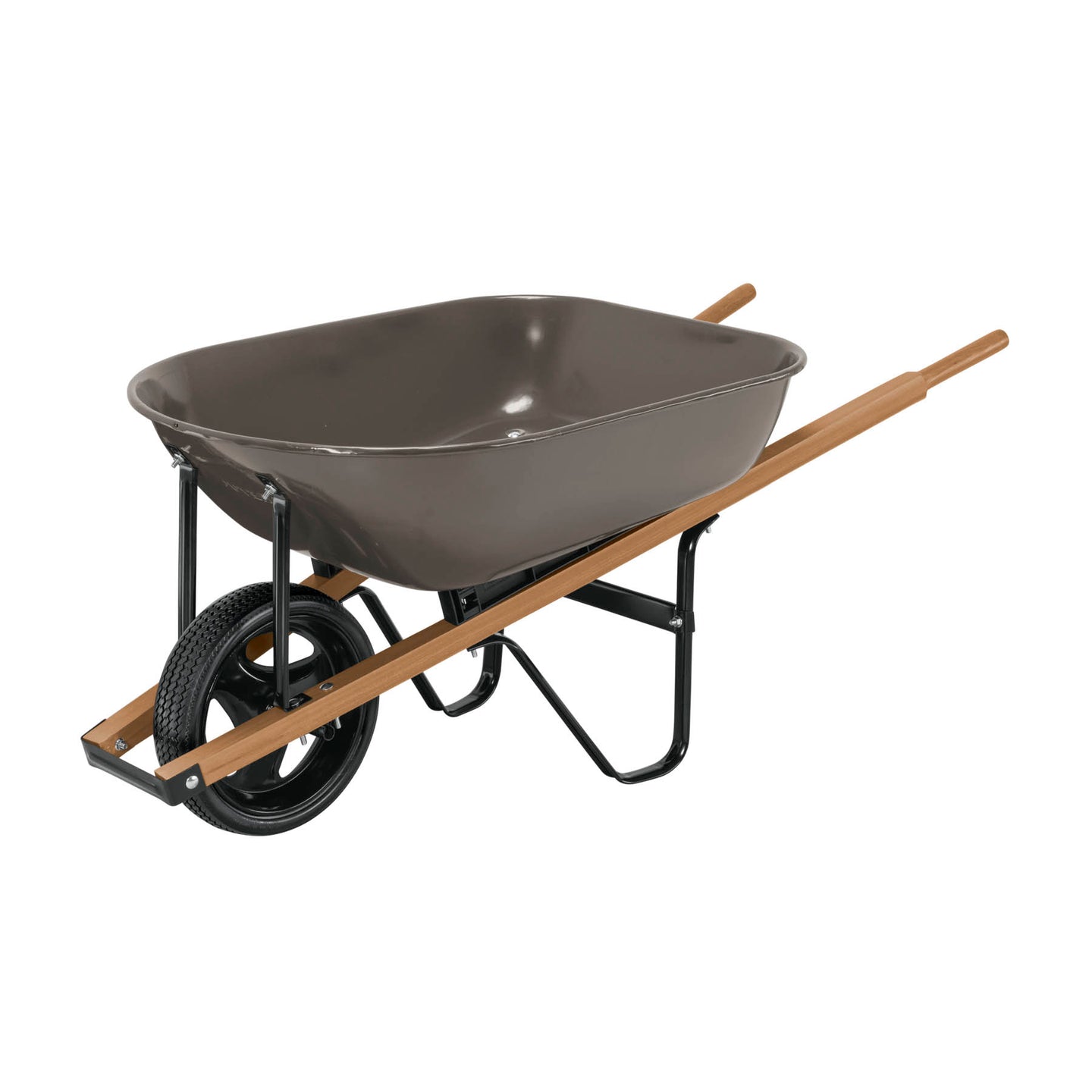 CAP-5WFFG Carretilla 5.5ft3 gris,imponchable, bastidores madera,PRETUL