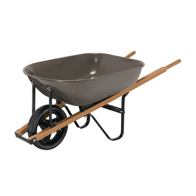 CAP-5WFFG Carretilla 5.5ft3 gris,imponchable, bastidores madera,PRETUL