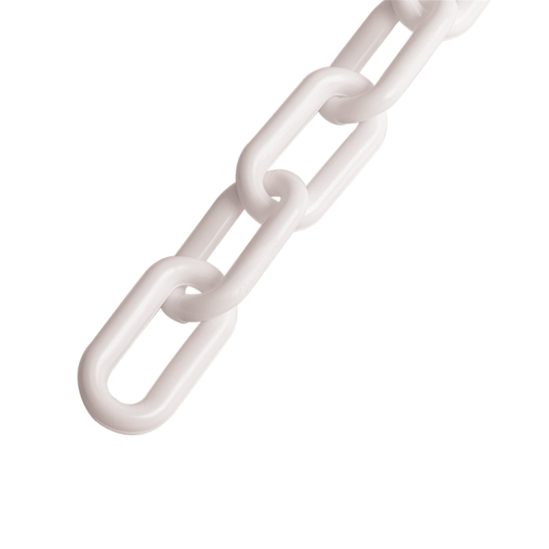 CAPL-8B Metro de cadena de 8 mm de plástico blanca, carrete de 25 m