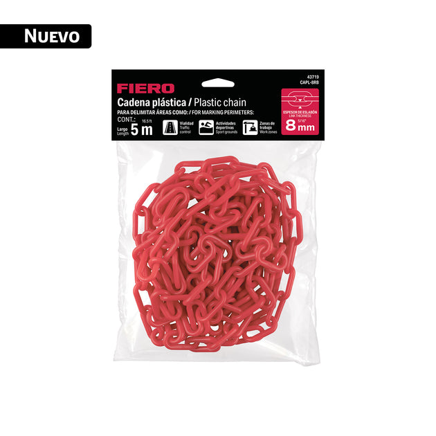 Cadenilla Polietileno Amarilla 8mm Fiero CAPL-8RB | Delimitación
