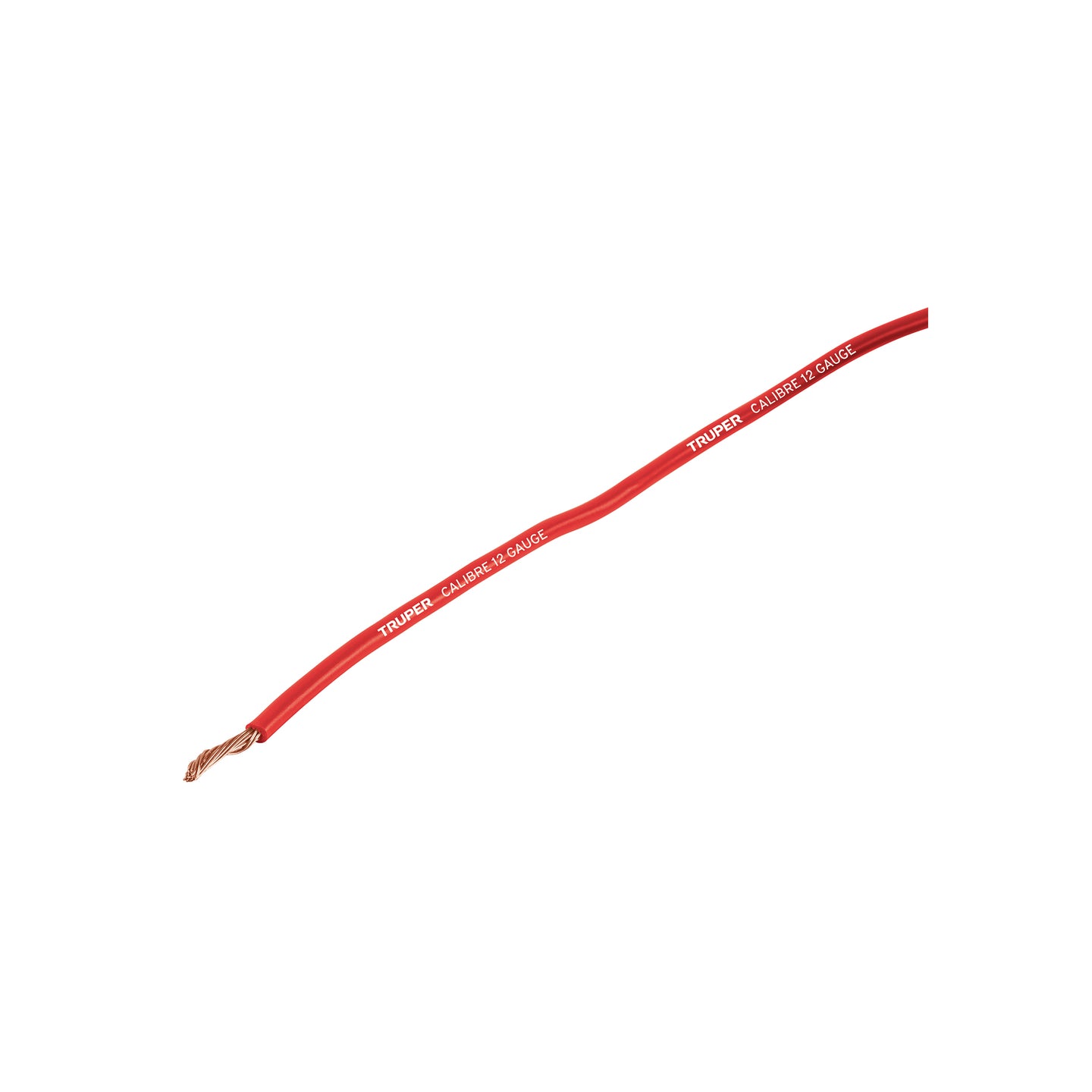 CAPRI-12R Carrete con 3.5 m de cable primario rojo calibre 12, Truper