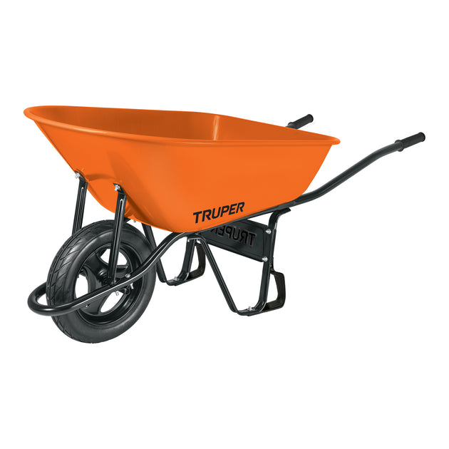 CAR-81FF Carretilla 8 ft3 Imponchable, bastidor tubular, Truper