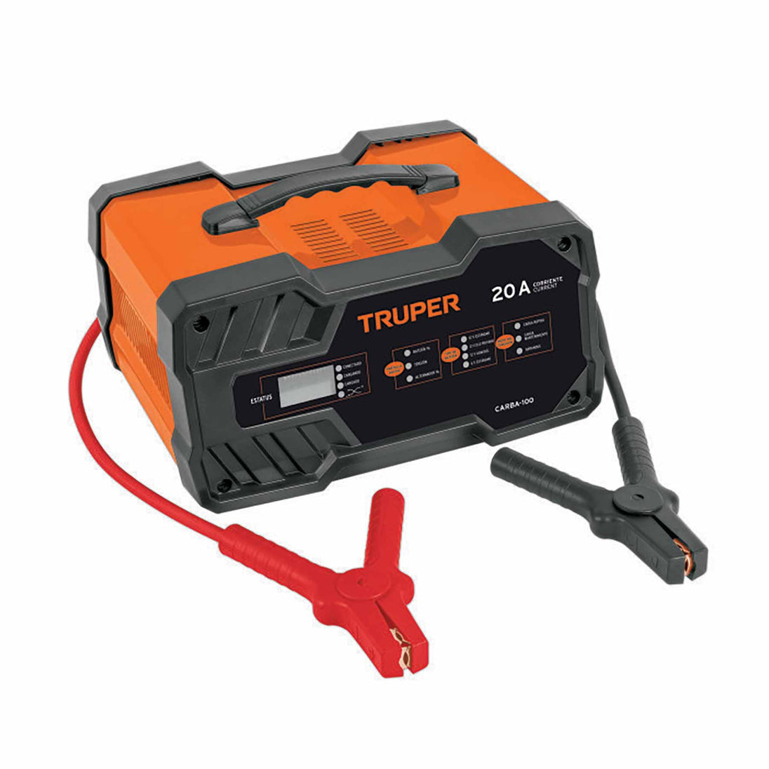 CARBA-100 Cargador de baterías 20 A, arrancador de 100A, 12V/24V