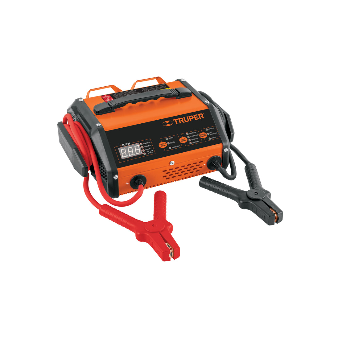 CARBA-50X Cargador de baterías 15 A, arrancador de 75A, 6V/12V, TRUPER