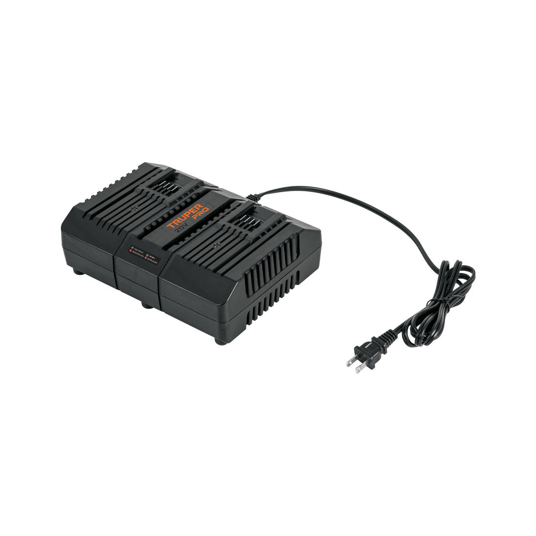 CARD-20A Cargador dual de baterías de ion litio 20V, TRUPER PRO