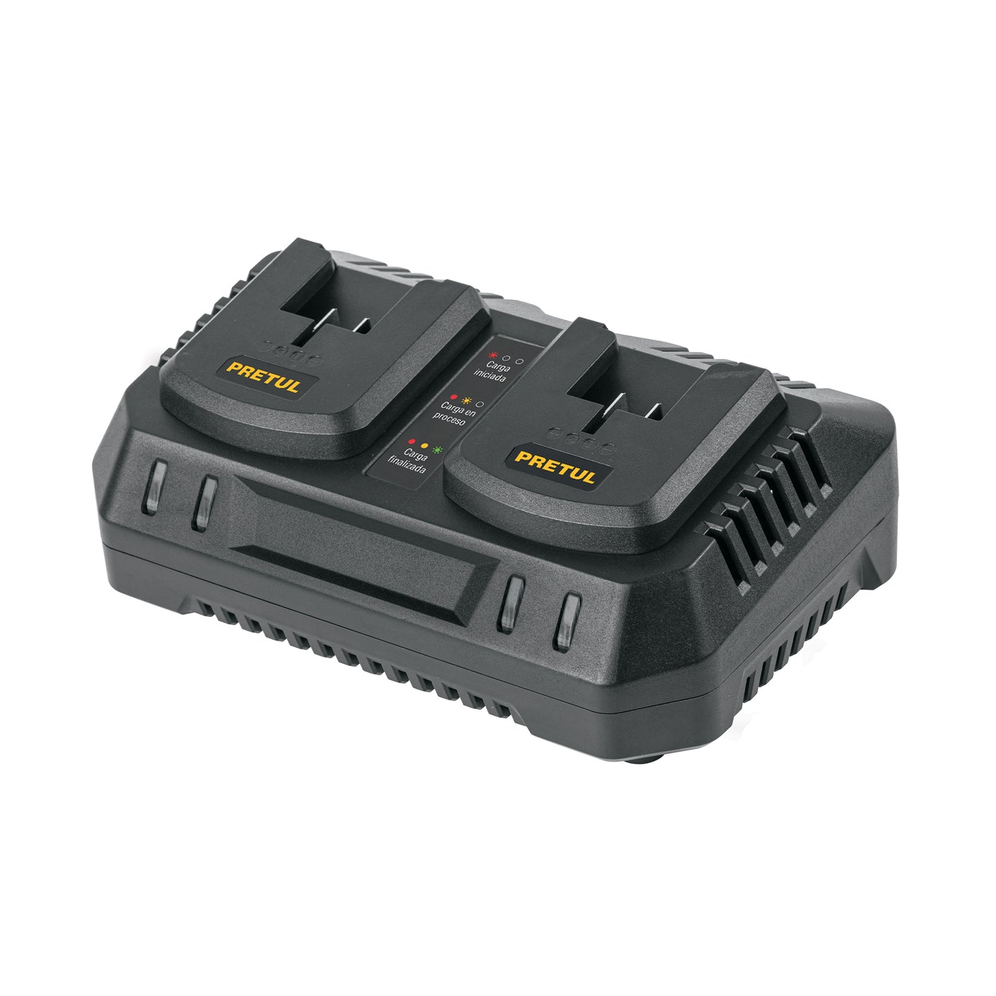 CARD-20P Cargador dual de baterías de ion litio 20V, PRETUL