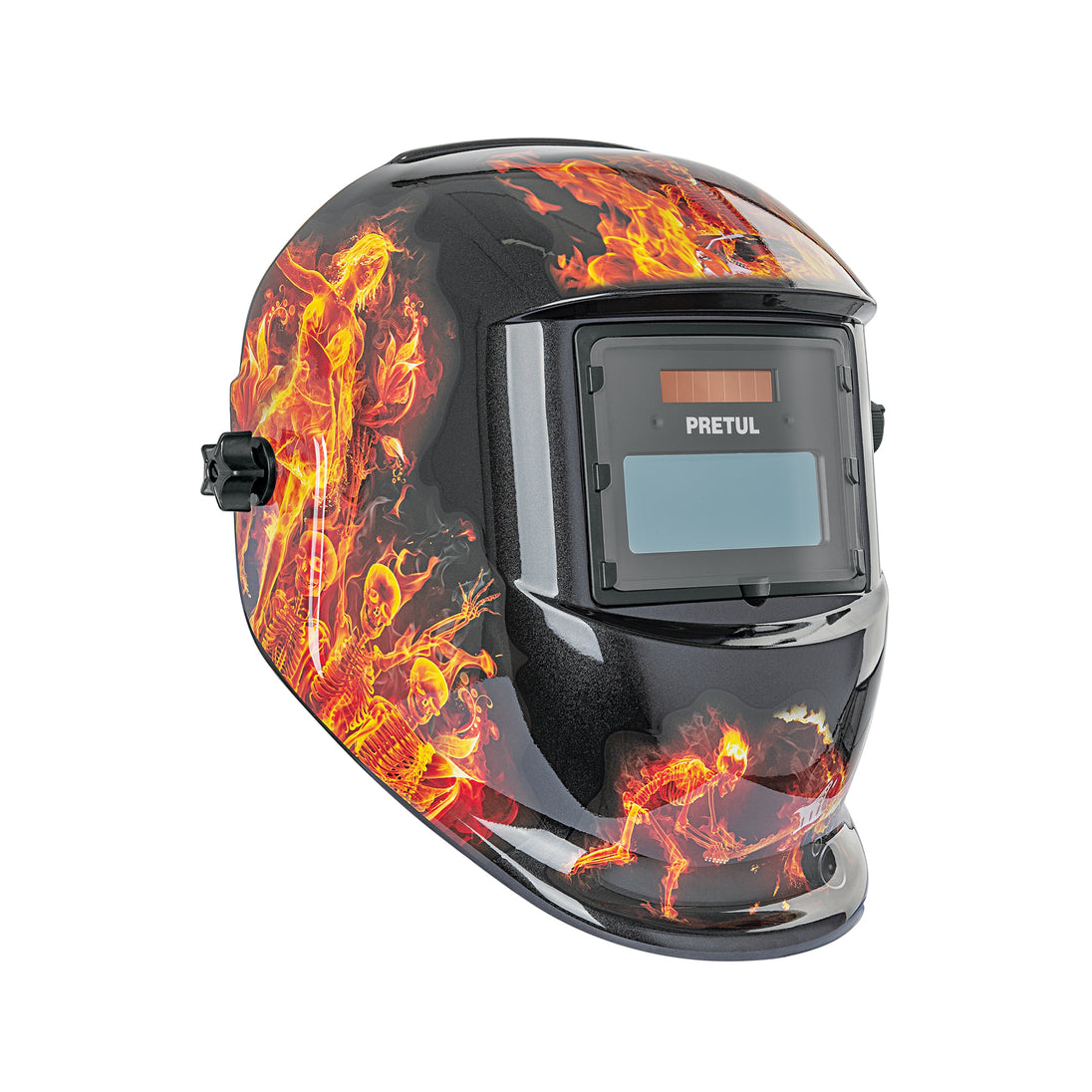 CAREL-11FP Careta electrónica para soldar sombra 9-13, fuego, PRETUL