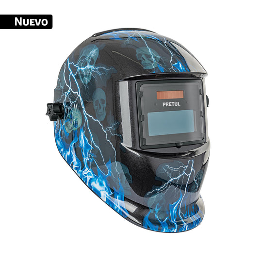 CAREL-11RP Careta electrónica para soldar sombra 9-13, rayos, PRETUL