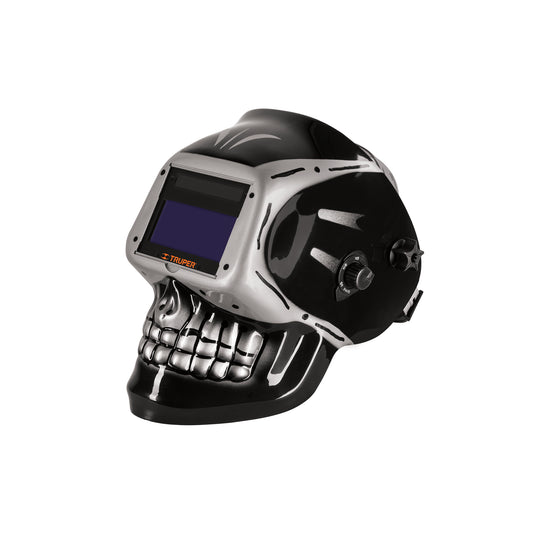 CAREL-913C Careta electrónica para soldar sombra 9-13, calavera, TRUPER