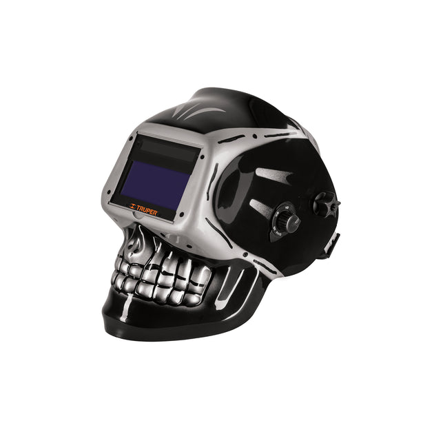 CAREL-913C Careta electrónica para soldar sombra 9-13, calavera, TRUPER
