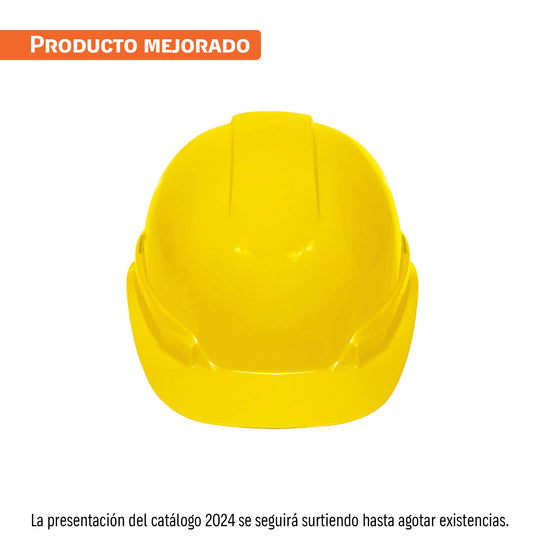 CAS-A Casco de seguridad, ajuste de matraca, amarillo, Truper