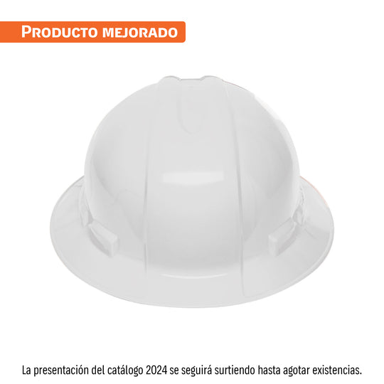 CAS-BX Casco de seguridad ala ancha, blanco, Truper