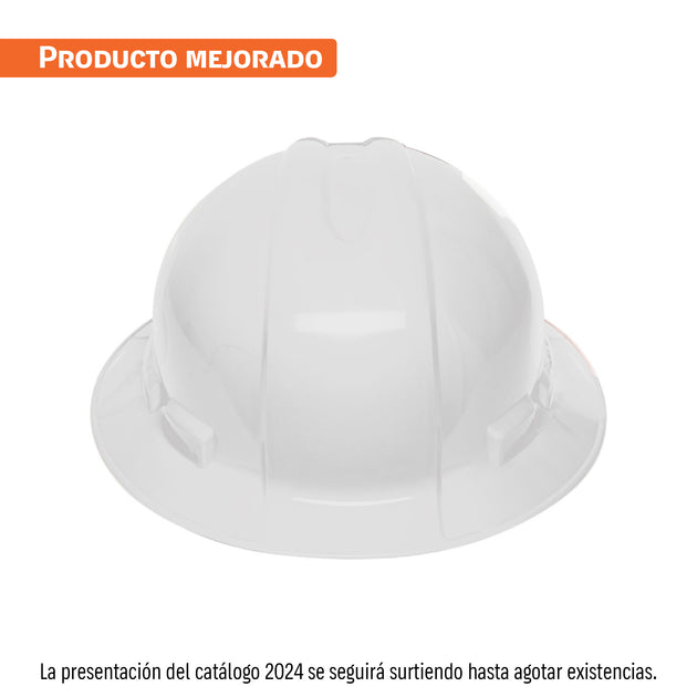 CAS-BX Casco de seguridad ala ancha, blanco, Truper