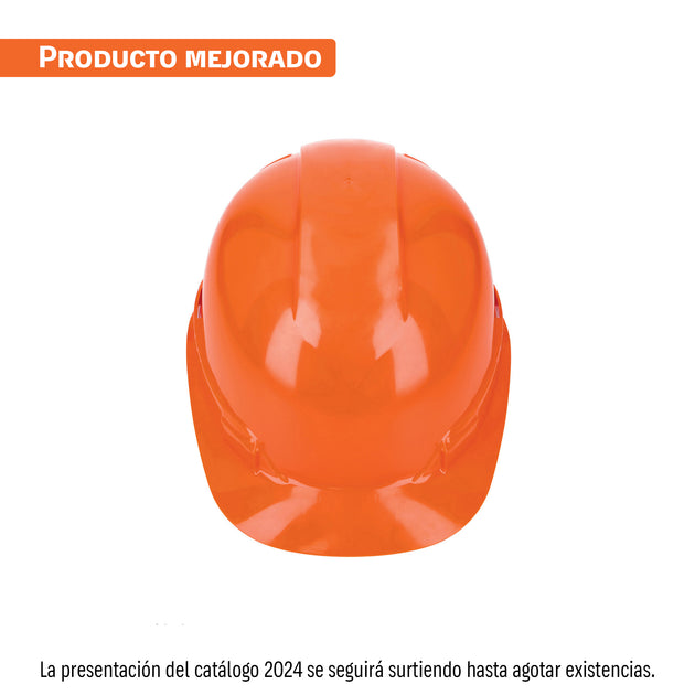 CAS-N Casco de seguridad, ajuste de matraca, naranja, Truper